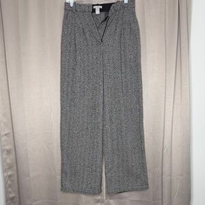 H&M Wide Leg Textured Fabric Pants
